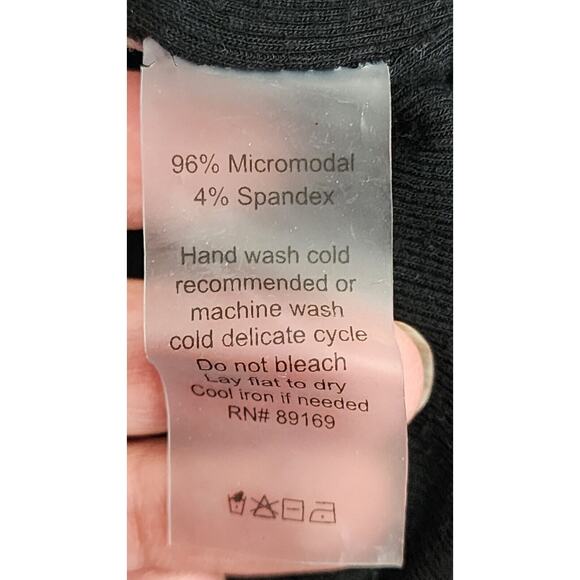 ATM Anthony Thomas Melillo Sleeveless Ribbed Mini Dress Black Fitted small - Picture 5 of 5